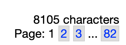 82 pages of Chinese characters